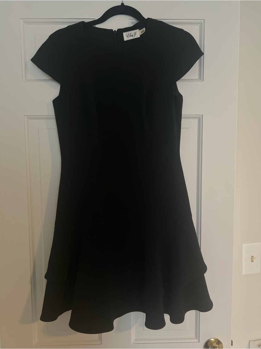 Eliza J Black Fit-and-Flare Mini Dress